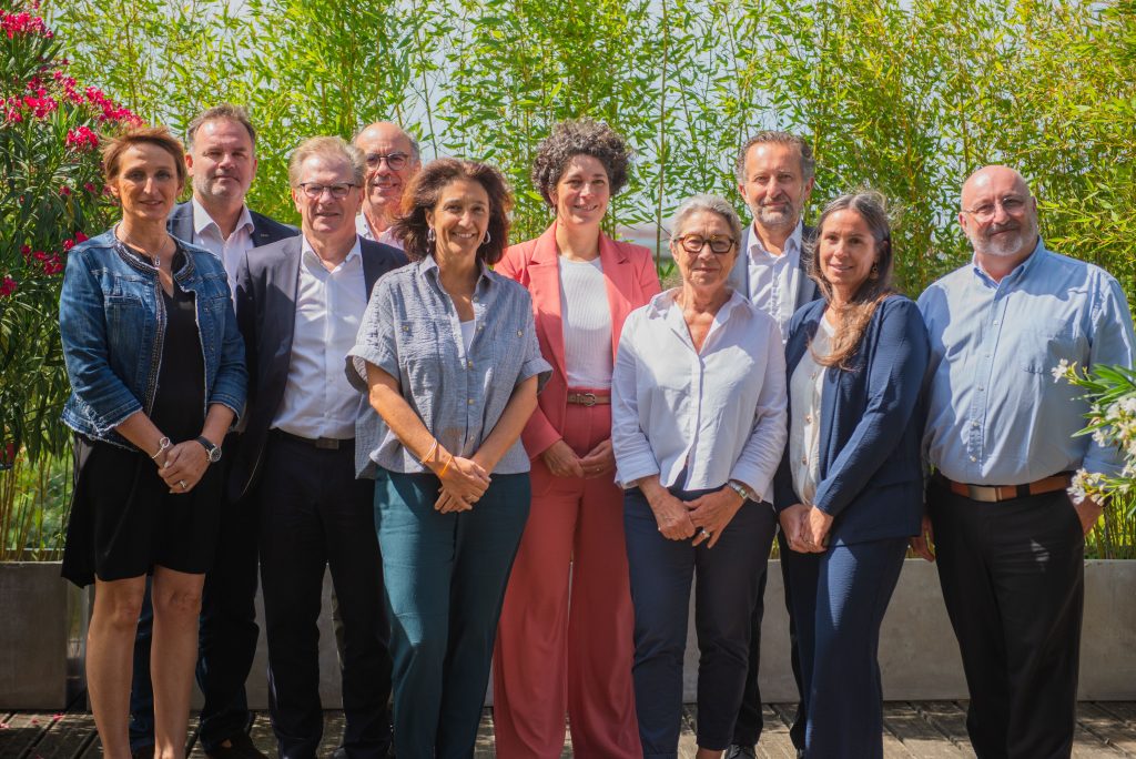Membres du Conseil d’administration de Bordeaux Métropole Énergies réunis lors de l’installation de la nouvelle gouvernance.